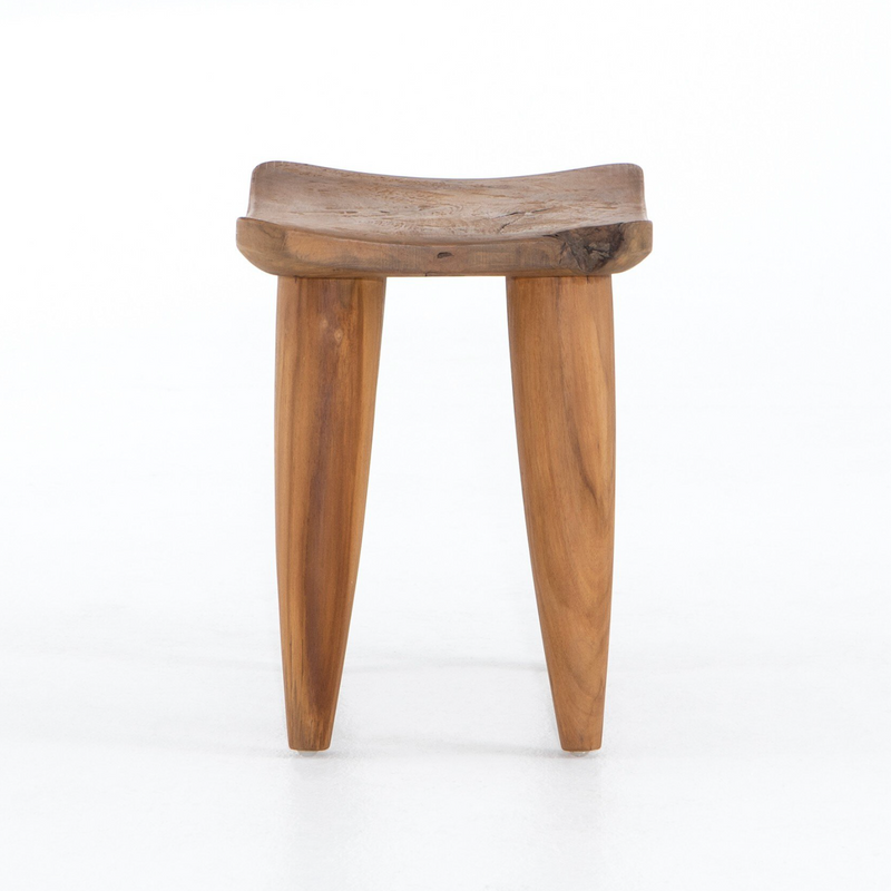 Zuri Outdoor Stool - Aged Natural Teak