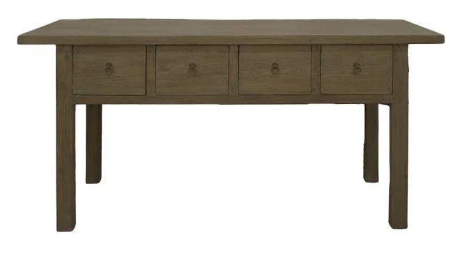 Millie Reclaimed Wood Console Table - Aged Brown