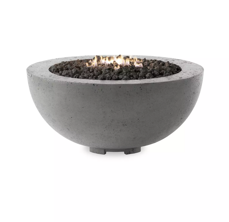 Bronson Outdoor Fire Table - Pewter Concrete