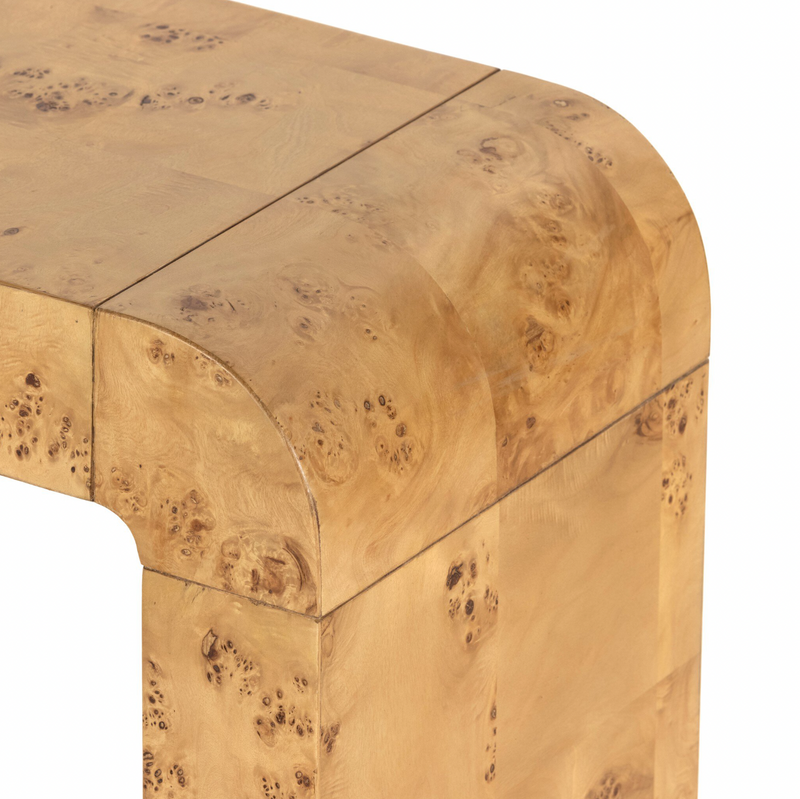 Jenson Console Table - Natural Poplar Burl