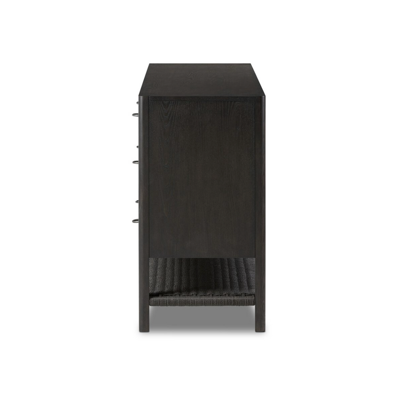 Zuma 6 Drawer Dresser - Smoked Black Ash Veneer
