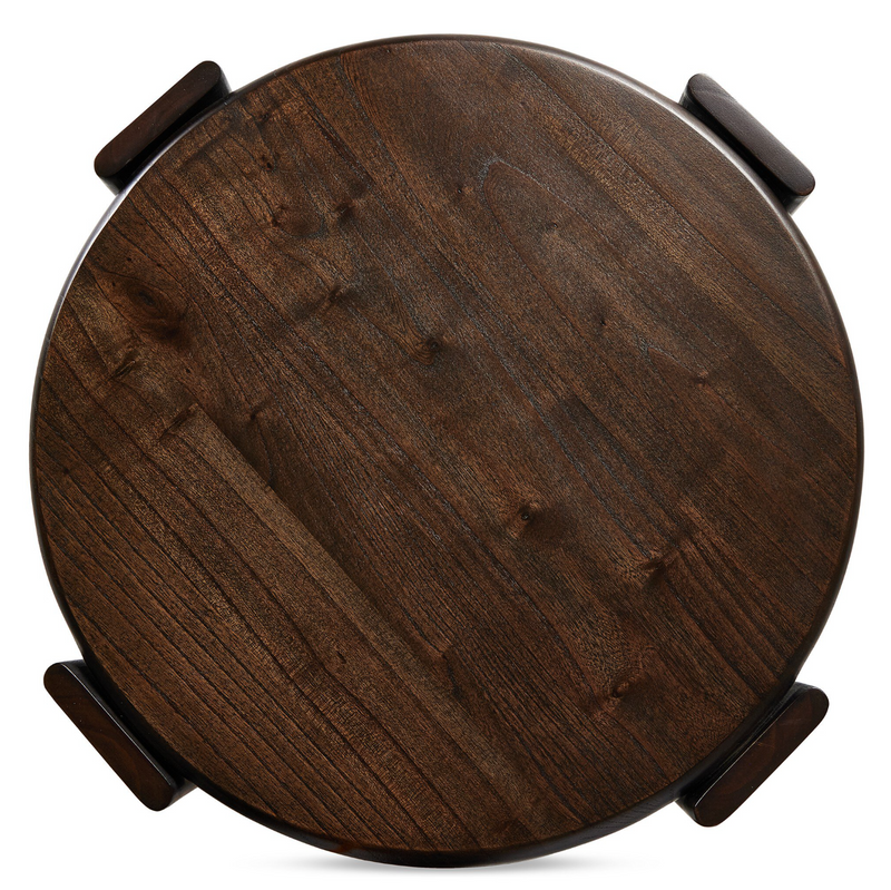 Two Tier End Table - Matte Brown