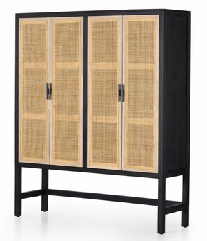 Caprice Cabinet - Black Wash and Natural