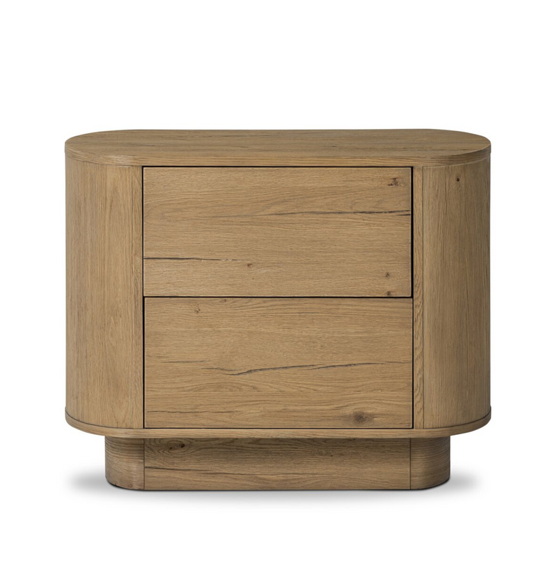 Paden Nightstand - Worn Oak Veneer