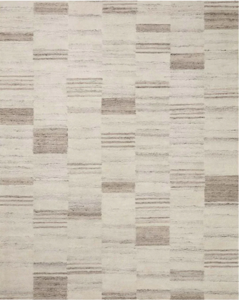 Amber Lewis x Loloi Rocky Ivory and Dove Area Rug