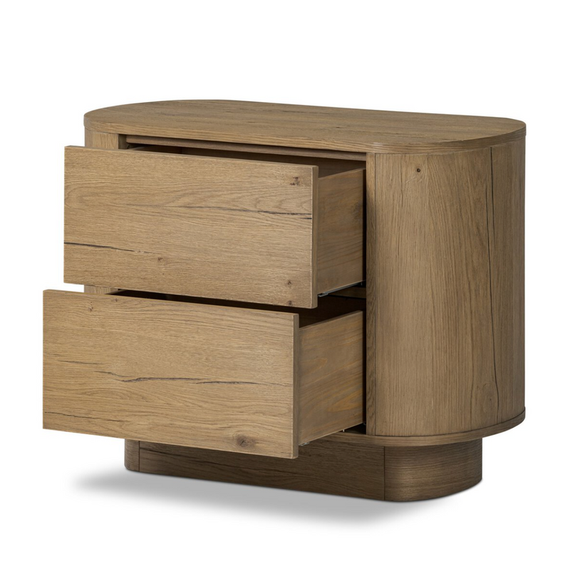 Paden Nightstand - Worn Oak Veneer