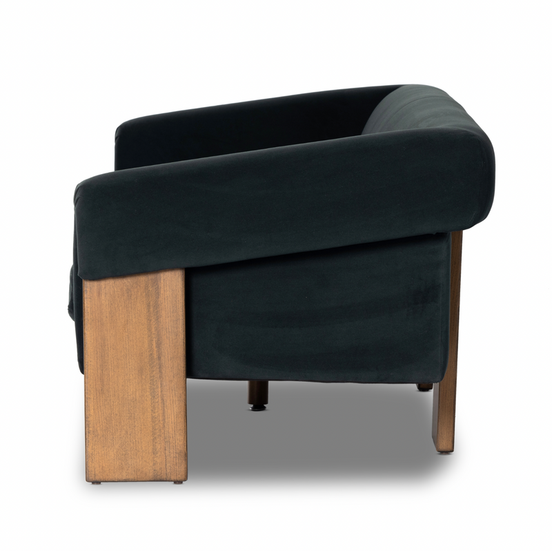 Cairo Sofa - Modern Velvet Smoke