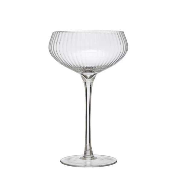 Ribbed Champagne Coupe