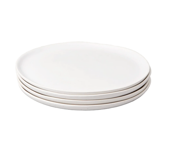 Fable Dinner Plates S/4 - Speckled White