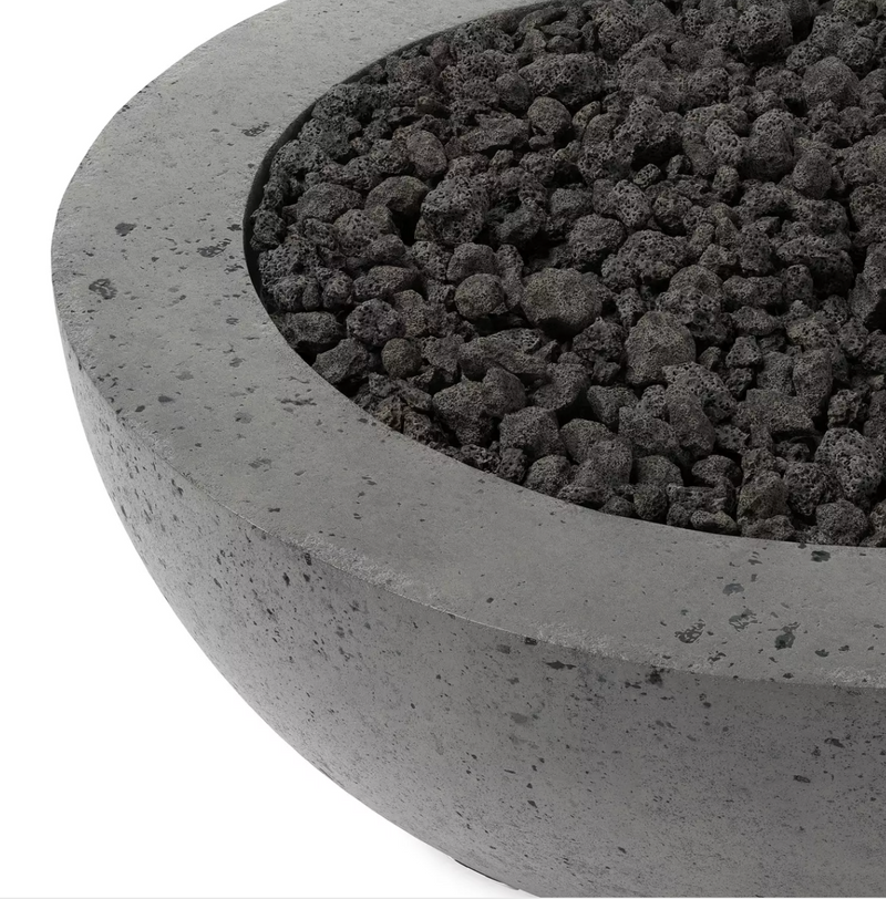 Bronson Outdoor Fire Table - Pewter Concrete