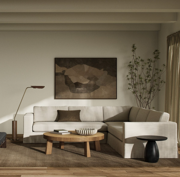 Tovana 3 Piece Sectional - Savoy Parchment