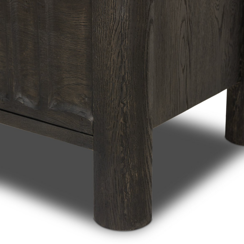 Ezri Nightstand - Black Oak