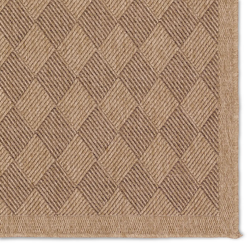 Nambe Brown and Tan Area Rug