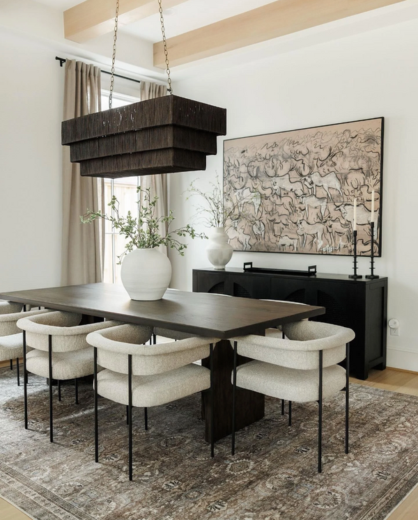 Webber Rectangular Chandelier - Espresso