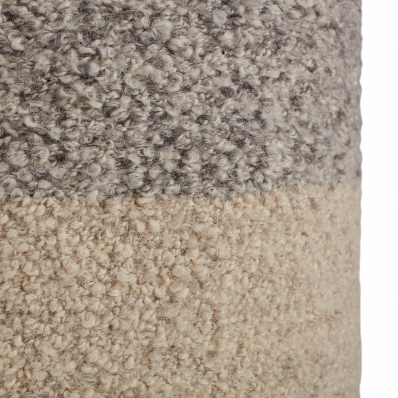 Sherpa Ottoman - Heathered Grey