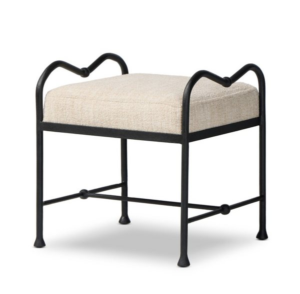 Leona Accent Stool - Yuma Cream