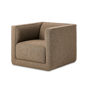 Phillip Swivel Chair - Delta Tweed