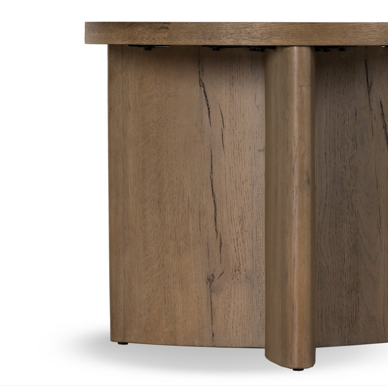Toli End Table - Rustic Grey Veneer