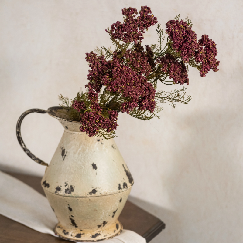 28" Burgundy Queen Anne Lace Spray