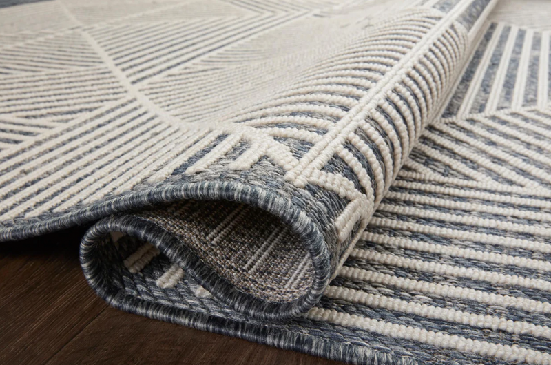 Rainier Denim and Ivory Area Rug