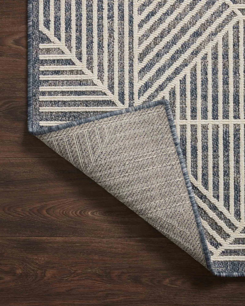 Rainier Denim and Ivory Area Rug