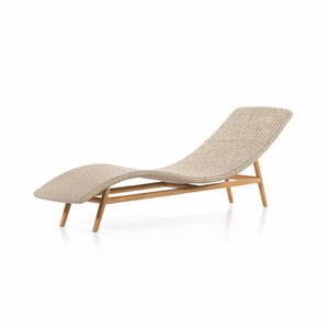 Portia Outdoor Chaise - Vintage White