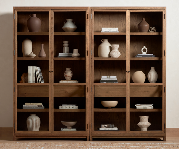 Millie Double Cabinet - Drifted Oak Solid