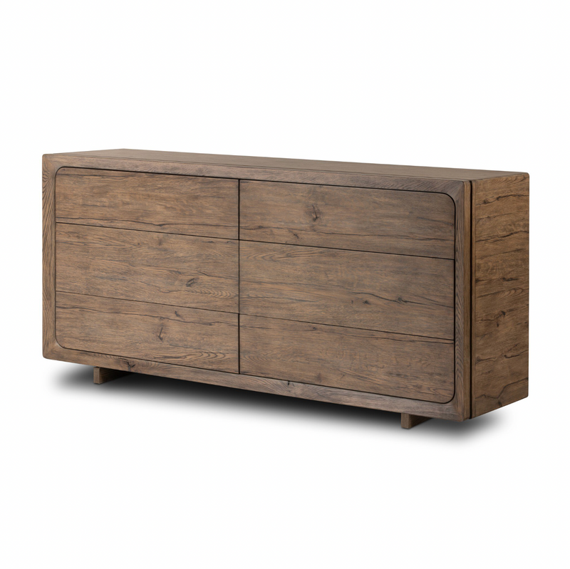 Henry 6 Drawer Dresser - Rustic Grey