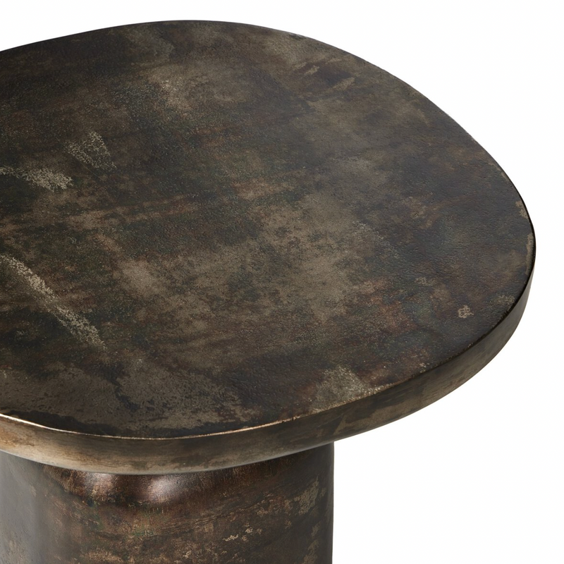 Odessa End Table - Distressed Bronze