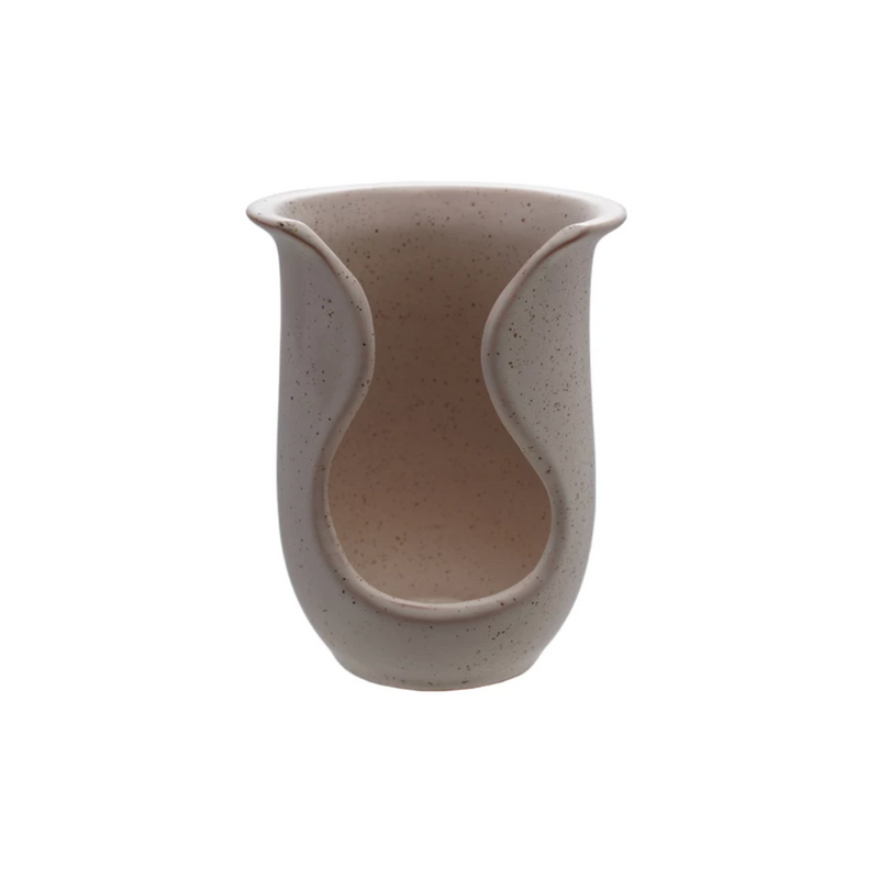 Stoneware Spoon Holder, Reactive Glaze