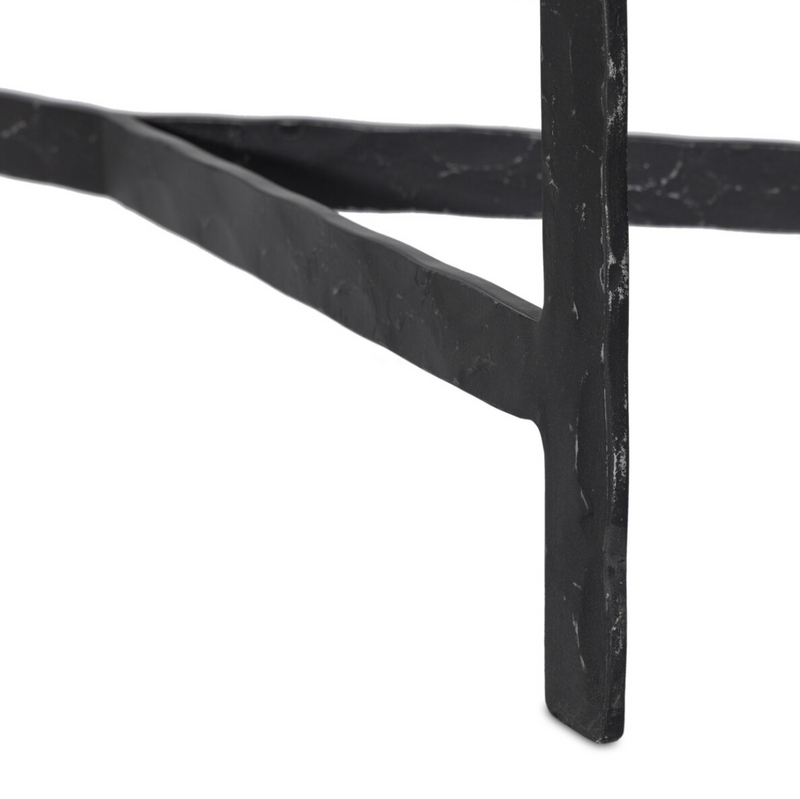 Hammered Iron Console Table