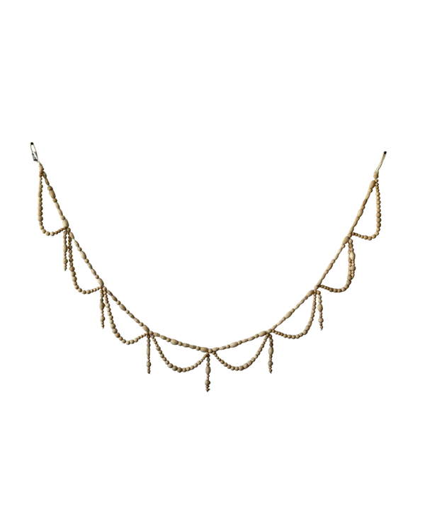 Paulownia Wood Bead Swag Garland