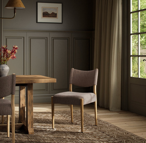 Jayla Armless Dining Chair - Saxon Mink