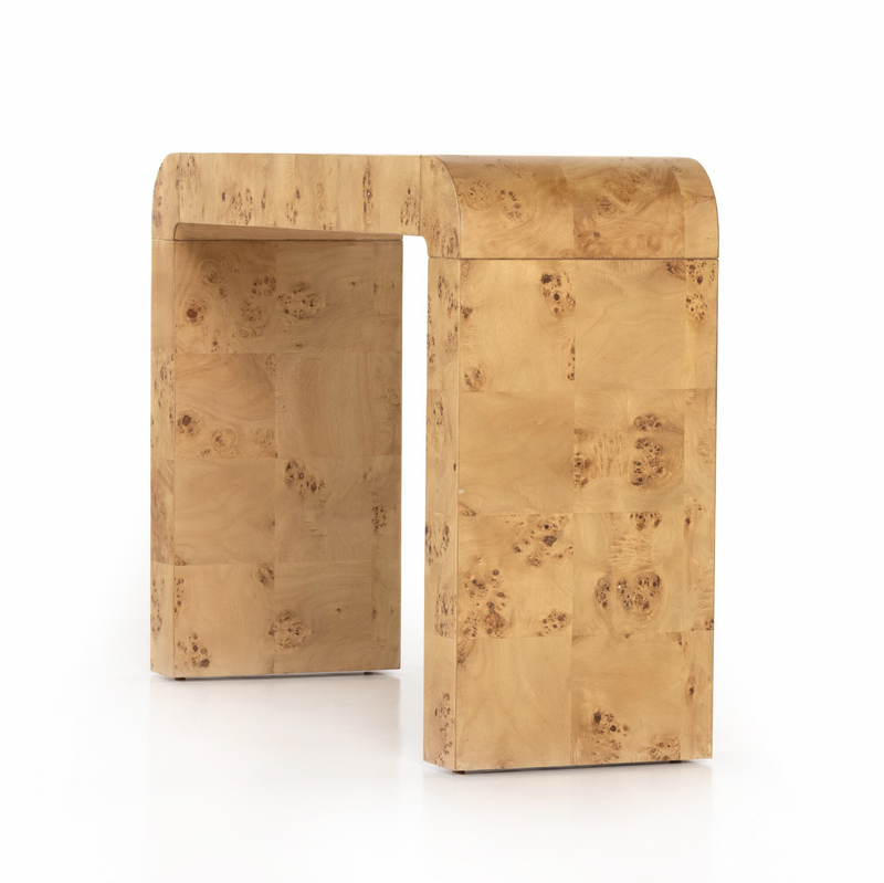 Jenson Console Table - Natural Poplar Burl