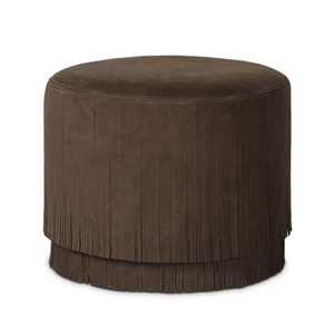 Rooney Ottoman - Nubuck Cigar