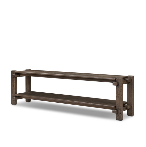 Marcia Low Console Table - Grey Reclaimed French Oak