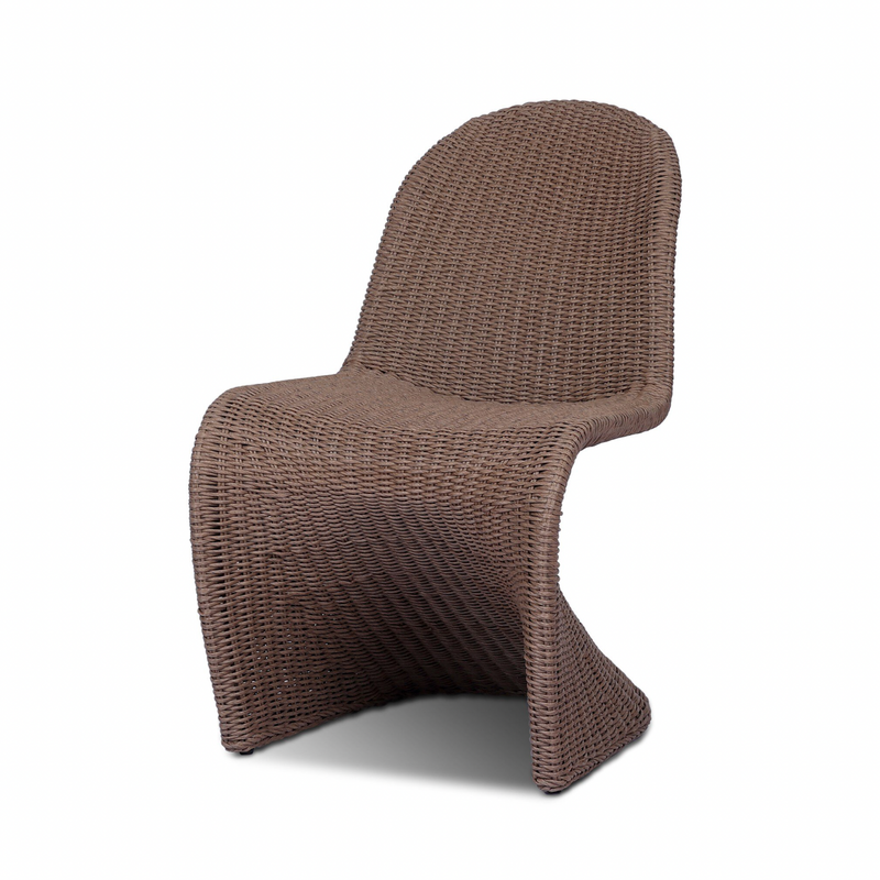 Portia Outdoor Dining Chair - Tanned Weave