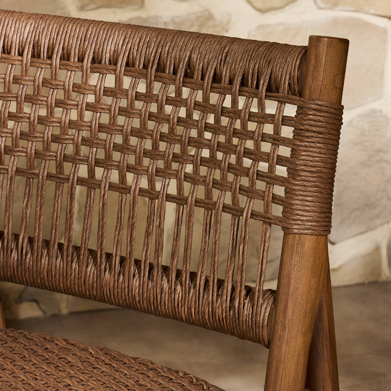 Ashe Outdoor Dining Chair - Tanned Weave