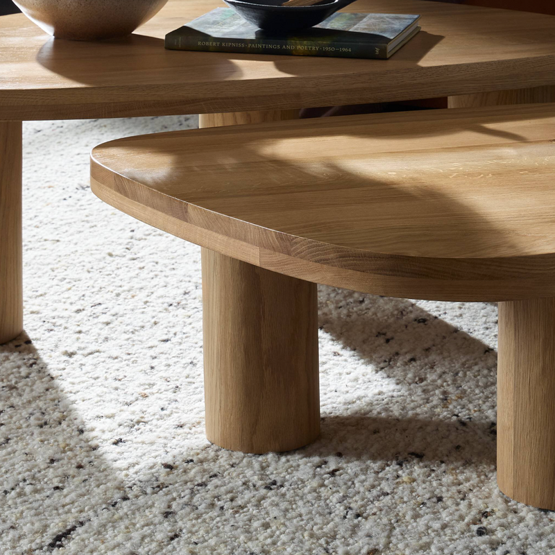 Zion Nesting Coffee Table Set - Natural Oak
