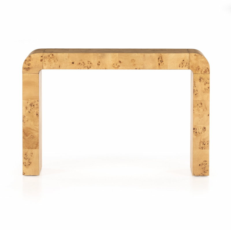 Jenson Console Table - Natural Poplar Burl