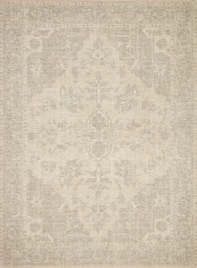 Priya Ivory and Grey Area Rug