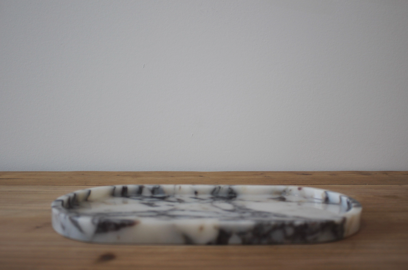 The Collins Oval Tray- Marble