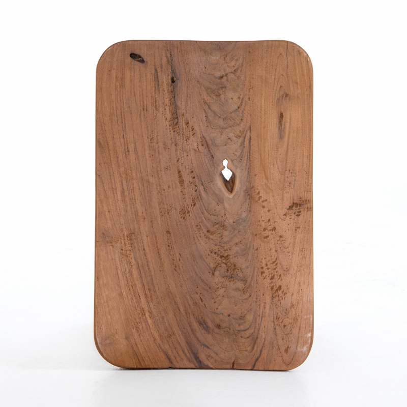 Zuri Outdoor Stool - Aged Natural Teak