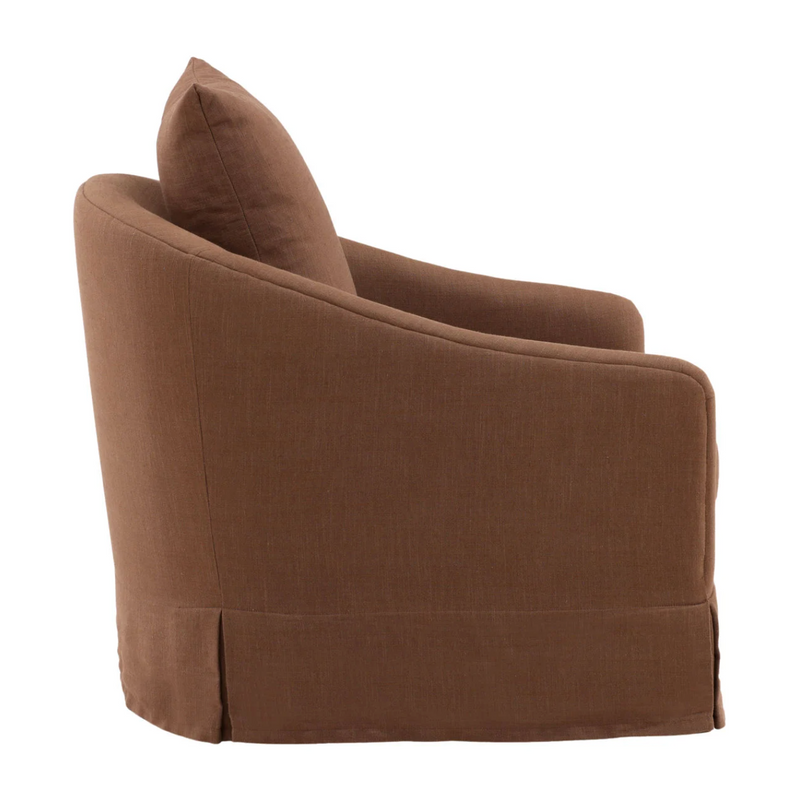 Lisell Swivel Chair - Brown