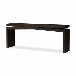 Matthes Console Table - Smoked Black Oak
