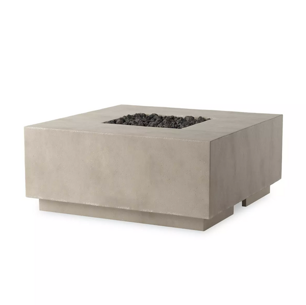 Donovan Outdoor Fire Table - Natural Concrete