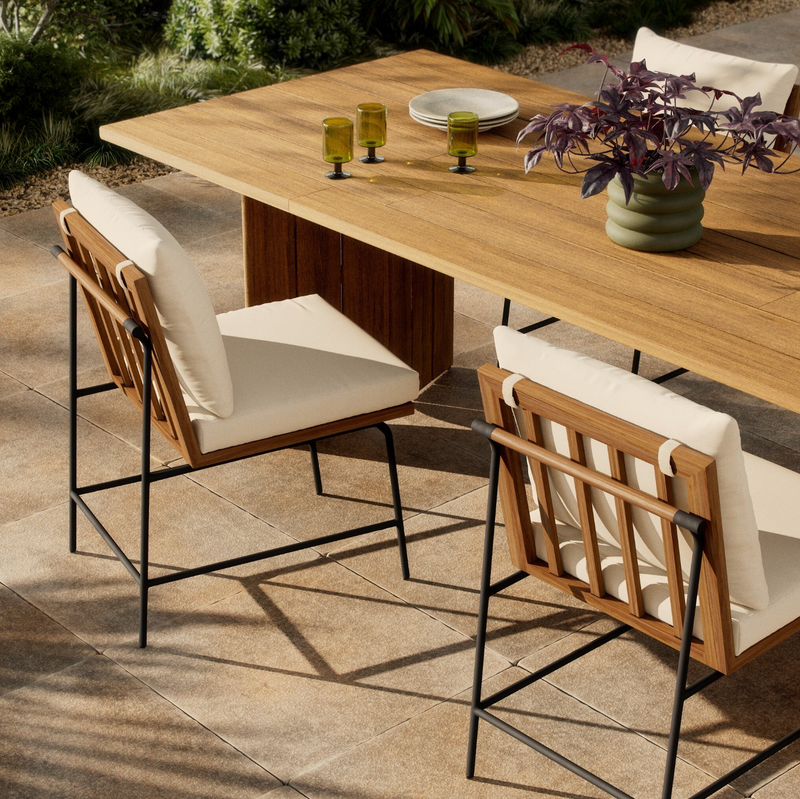 Crete Outdoor Dining Chair - Natural Teak