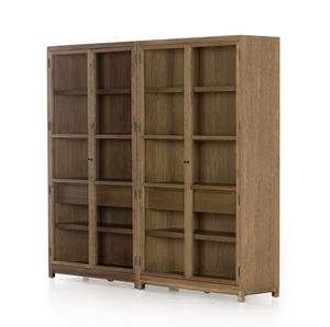 Millie Double Cabinet - Drifted Oak Solid