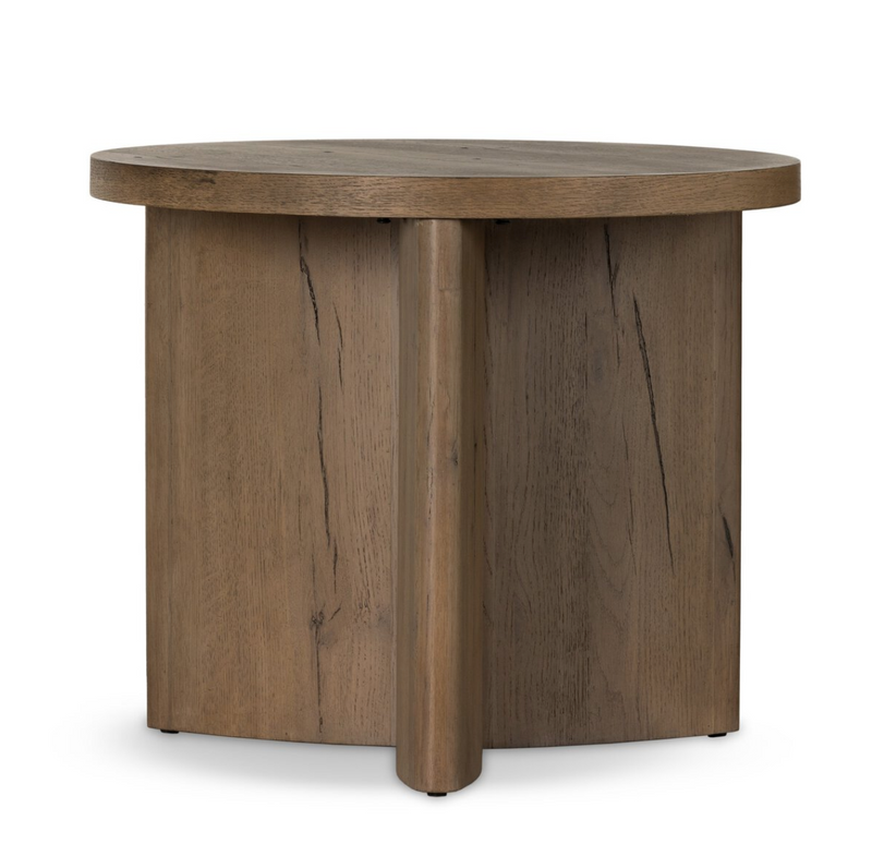 Toli End Table - Rustic Grey Veneer
