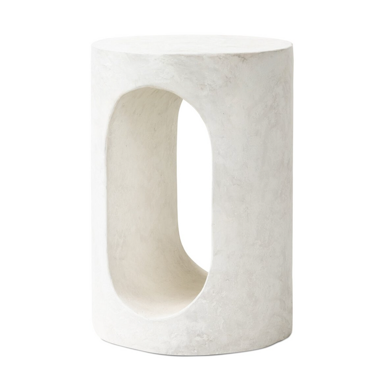 Samson End Table - Textured Lunar Concrete